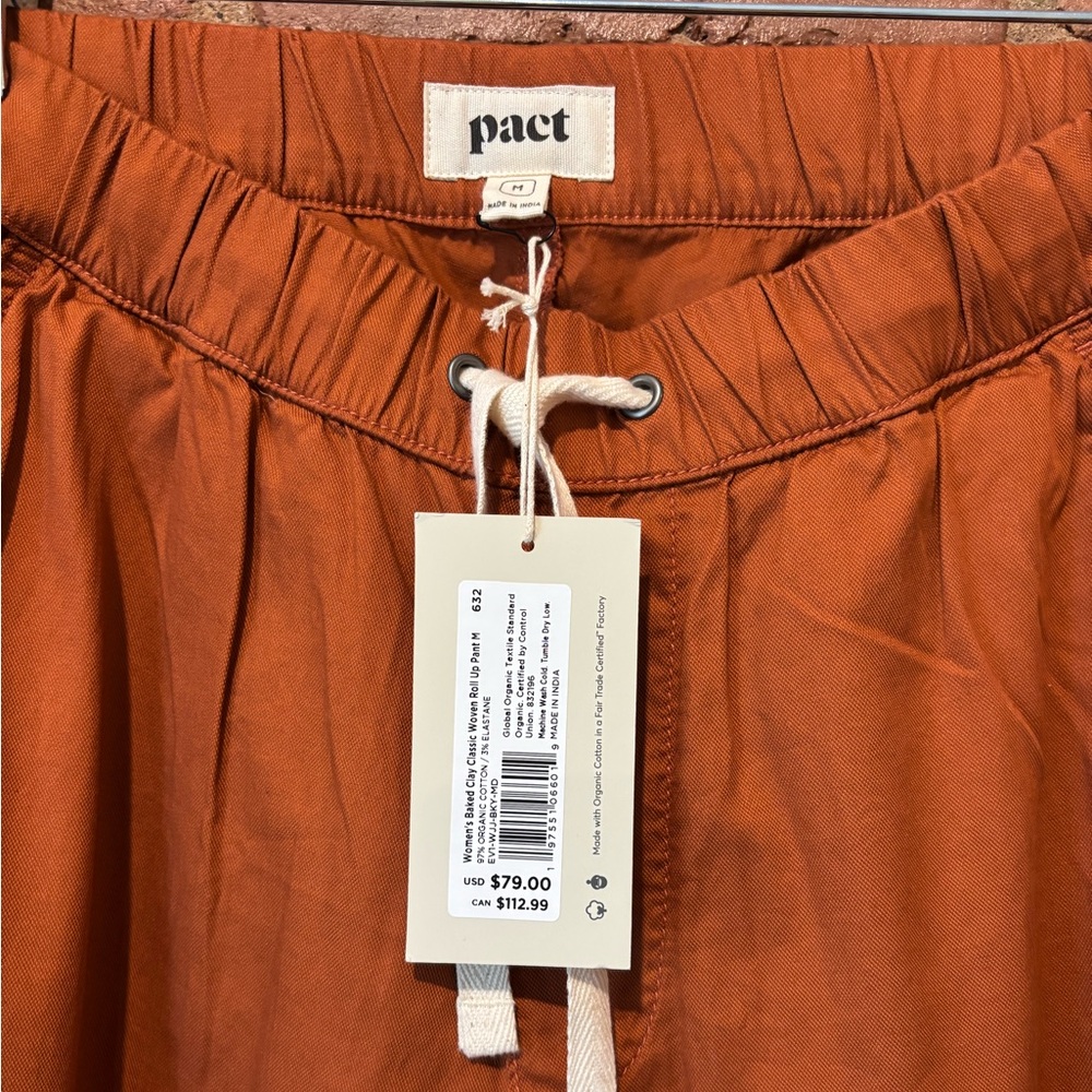 NWT Pact Daily Twill Drawstring Pants - Picture 7 of 7